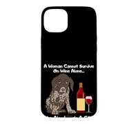 Carcasa para iPhone 15 Plus Una Mujer no Puede Sobrevivir Solo en Vino Ella también Necesita un GSP