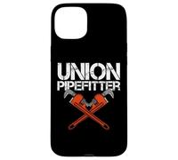 Carcasa para iPhone 15 Plus Union Pipefitter Plomero Plomería Journeyman Steamfitter