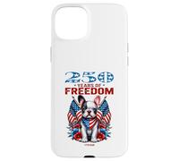 Carcasa para iPhone 15 Plus USA 250th Anniversary Celebra Cool Patriotic Boxer Puppy
