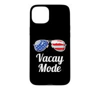 Carcasa para iPhone 15 Plus Vacay Mode USA Sunglasses Summer Vacation & Travel Bloggers