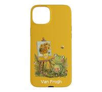 Carcasa para iPhone 15 Plus Van Gogh Funny Art Juego de Palabras con diseño de Girasoles