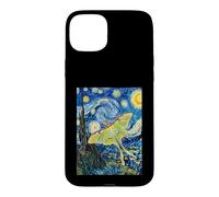 Carcasa para iPhone 15 Plus Van Gogh Noche Estrellada Luna Polilla Pintura Arte