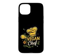 Carcasa para iPhone 15 Plus Vegan Chef para Cocina Vegana y nutrición basada en Plantas