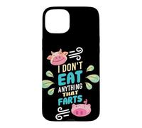 Carcasa para iPhone 15 Plus Vegano Vegetariano Planta Amor Sin Carne Dieta Ética Herbívoro