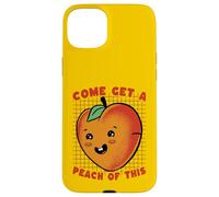 Carcasa para iPhone 15 Plus Ven a Obtener melocotón de Este Divertido Juego de Palabras de Frutas Kawaii