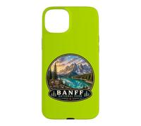 Carcasa para iPhone 15 Plus Viaje de Campamento Natural al Parque Nacional Banff