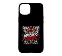Carcasa para iPhone 15 Plus Vigilantes sobre el ardiente ángel Que Todo lo ve