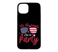 Carcasa para iPhone 15 Plus Vintage American Flag 4th July We The People Like To Party