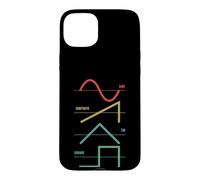 Carcasa para iPhone 15 Plus Vintage Analogue Synthesizer Techno Waveform - Synth Nerd
