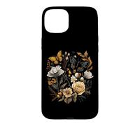 Carcasa para iPhone 15 Plus Vintage Pressed Flowers Butterflies Floral Boho Wildflowers