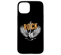Carcasa para iPhone 15 Plus Vintage Retro Style Playing Music Guitar Forever Rock N Roll