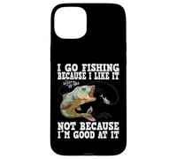 Carcasa para iPhone 15 Plus Voy a Pescar Porque me Gusta, Pesca Divertida