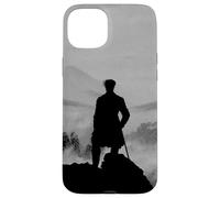 Carcasa para iPhone 15 Plus Wanderer Above Sea of Fog Friedrich Arte Minimalizado