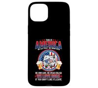 Carcasa para iPhone 15 Plus Westie Dog This America We Love Dogs Patriotic 4th of July