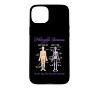 Carcasa para iPhone 15 Plus What You See What I Feel Skeleton Fibromyalgia Awareness