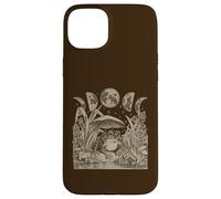 Carcasa para iPhone 15 Plus Whimsy Goth Fairycore Witchy Frog Mushroom Moon Vintage