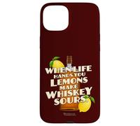 Carcasa para iPhone 15 Plus Whiskey Quote When Life Hands You Lemons Whiskey