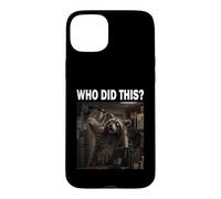 Carcasa para iPhone 15 Plus Who Did This Cafetera Amante de los Animales Divertido
