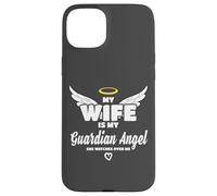 Carcasa para iPhone 15 Plus Wife Is My Angel She Watches Over Me In Memory