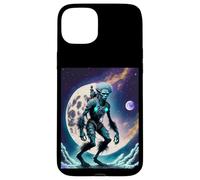 Carcasa para iPhone 15 Plus Wild Wendigo Skinwalker in Space Illustration Graphic Design