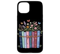 Carcasa para iPhone 15 Plus Wildflowers Book Lover Reading Lector de Libros Florales estéticos