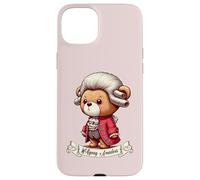 Carcasa para iPhone 15 Plus Wolgang Amadeus Mozart Osito de Peluche música clásica