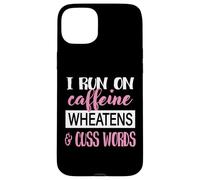Carcasa para iPhone 15 Plus Womens Caffiene & Words Wheaten Terrier Dog Lover