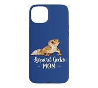 Carcasa para iPhone 15 Plus Womens Girls Reptile Happy Cartoon Mom Leopard Gecko Lover