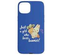 Carcasa para iPhone 15 Plus Womens Kids Chibi Just A Girl Who Loves Bunnies Bunny Lover