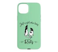 Carcasa para iPhone 15 Plus Womens Kids Cute Funny Girl Who Loves Pet Rats Lover