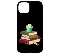 Carcasa para iPhone 15 Plus Womens Kids Girls Reading Books Happy Parakeet Lover
