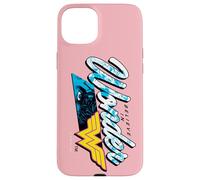 Carcasa para iPhone 15 Plus Wonder Woman 80th Believe in Wonder Blue Eyes