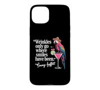 Carcasa para iPhone 15 Plus Wrinkles Only Go Where Smiles Have Been Cute Parrot Mexican