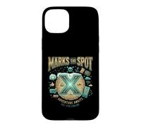 Carcasa para iPhone 15 Plus X Marks The Spot Adventure Espera Tesoro Digital náutico
