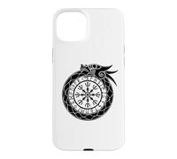 Carcasa para iPhone 15 Plus Yelmo nórdico de Ouroboros del asombro