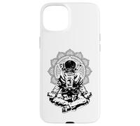 Carcasa para iPhone 15 Plus Yoga Astronauta Mandala Zen Meditación Lotus Pose