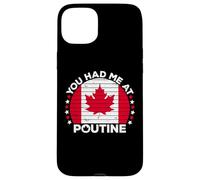Carcasa para iPhone 15 Plus You Had Me At Poutine Canadian Fries Canada Flag Home Pride