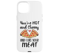 Carcasa para iPhone 15 Plus Youre Hot and Cheesy and I Like Your Meat Pizza Funny Couple