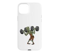 Carcasa para iPhone 15 Plus Zombie Halterofilia Muertos vivientes Gimnasio Entren