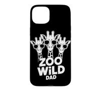 Carcasa para iPhone 15 Plus Zoo Wild Dad Safari Vida Silvestre Familia Animal Viaje a Juego