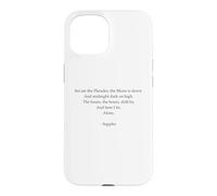 Carcasa para iPhone 15 Poema Safo - Soledad - Poesía Letra Griega Antigua