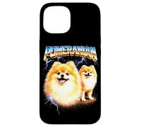 Carcasa para iPhone 15 Pomeranian Metalhead Rock Music Festival de Guitarra Angry