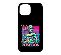 Carcasa para iPhone 15 Poseidón Mitología Griega Antigua Grecia Estilo Vaporwave
