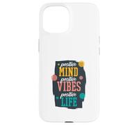 Carcasa para iPhone 15 Positive Mind Positive Vibes Positive Life Retro Cita