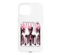 Carcasa para iPhone 15 Póster sarcástico Divertido de semitono sarcástico de anatomía Esqueleto Rosa gótico