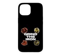 Carcasa para iPhone 15 Powerlifting Gym Weightlifting Grind The Iron
