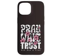 Carcasa para iPhone 15 Pray Wait Confía en Que Dios Tiene un Plan La fe Cristiana
