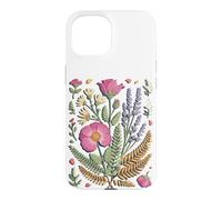 Carcasa para iPhone 15 Pressed Wildflower Meadow Florist Botanical Art
