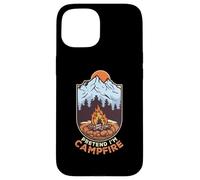 Carcasa para iPhone 15 Pretend I'm Campfire Camping Holiday Funny Halloween Costume