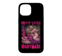 Carcasa para iPhone 15 Pretty Little Nightmare Humor Oscuro Pulp Horror Mujeres Adultas